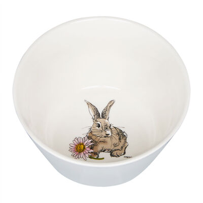 Salatschale Müsli Salat Dessert Schüssel Porzellan Alice 14 cm grau AMBITION