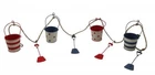 Shoeless Joe Buckets and Spade Bunting Nautical Decoration - Bathroom bunting