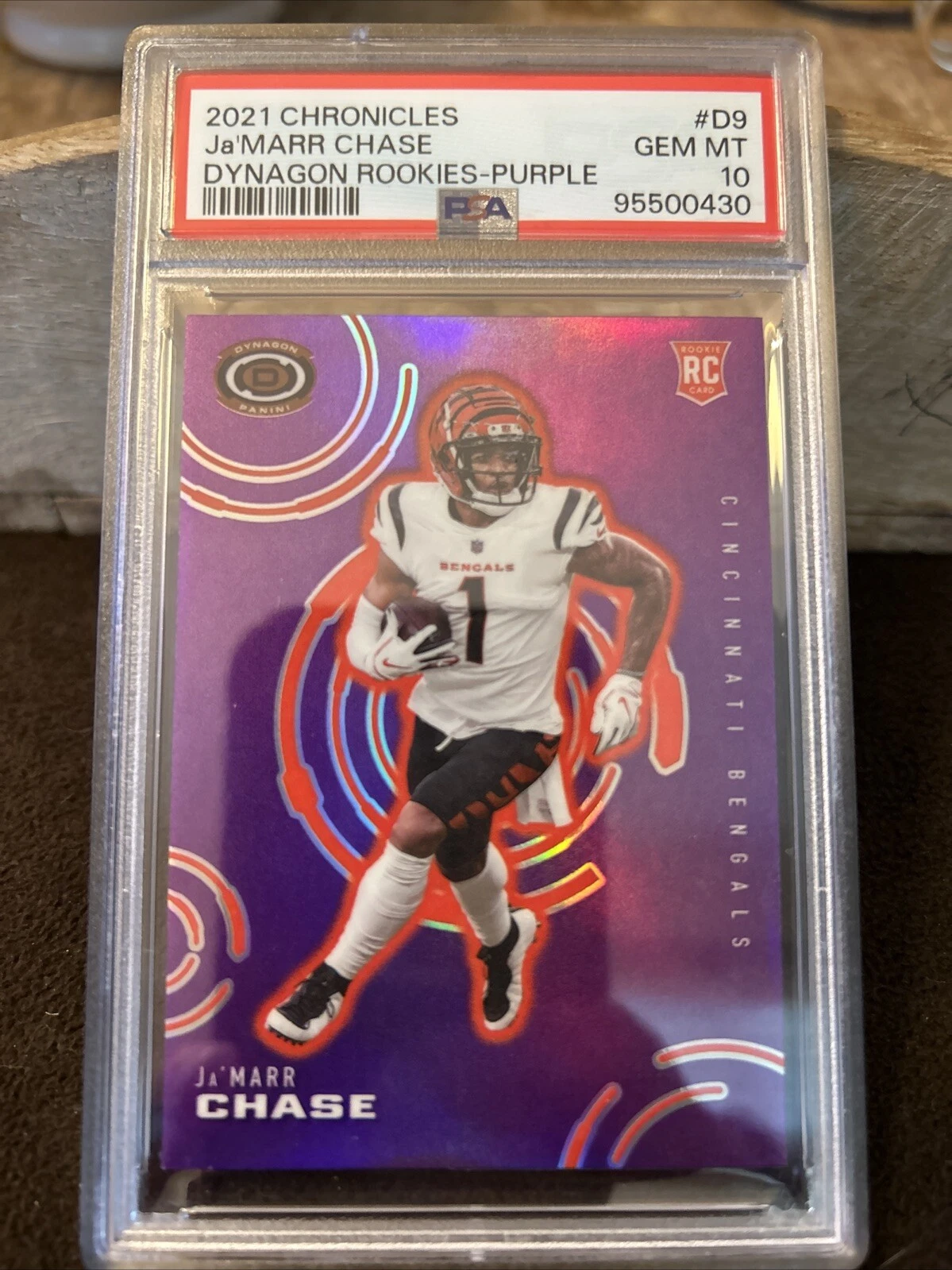 JaMarr Chase Panini Chronicles Dynagon Rookies #D9 Purple