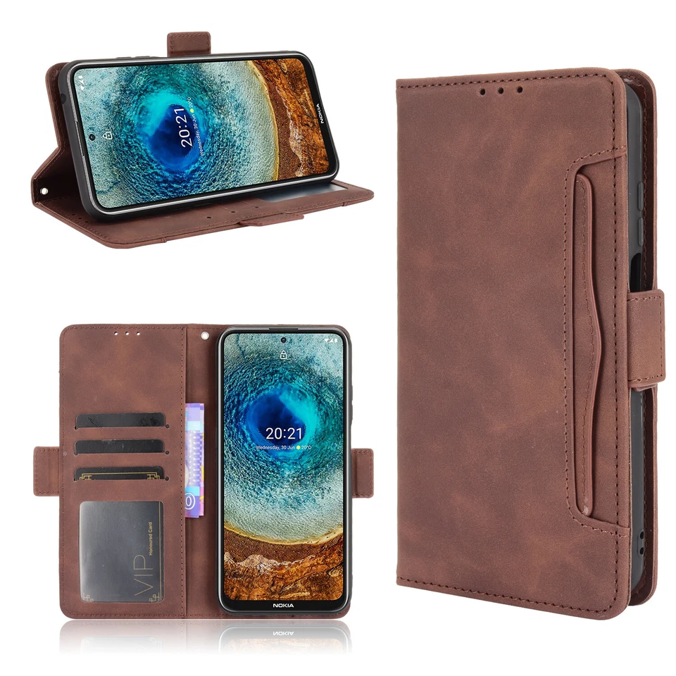 For Nokia X100 X10 X20 G300 G11 G21 G10 C21 G50 Leather Wallet Flip Stand Case  - Image 3 of 4