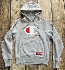 CHAMPION REVERSE WEAVE PULLOVER HOODIE GRAY RWSS MENS SIZE SMALL EXCELLENT