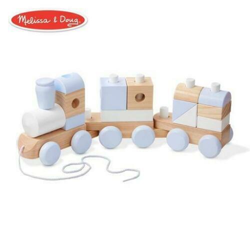 melissa and doug wooden block train