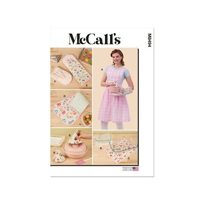 McCalls Schnittmuster M8494 - Küchenutensilien, Schürze, Topflappen, Untersetzer