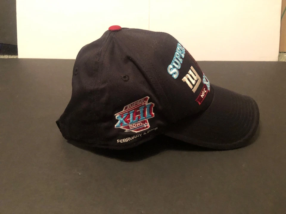 NFL Super Bowl XLII 2008 New York Giants NE Patriots Reebok Gorra Gorra Fútbol Foto 4 de 4