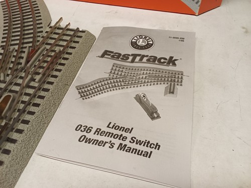 C-7 Lionel Fastrack 036 LH remote switch 6-12045 tested, works good #04 - 第 7/8 張圖片