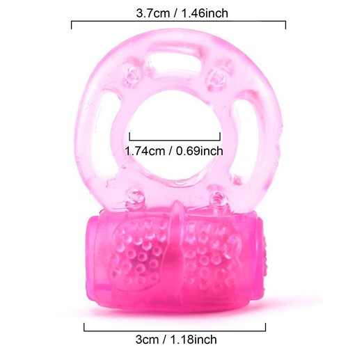 5x Male Vibrating Cock Ring Waterproof Penis Vibrator Couple Sex-Toy Clit Orgasm - Picture 9 of 11