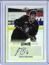 2015/16 Leaf Metal Josh Mahura Silver Prismatic Auto RC NHL Anaheim Ducks