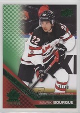 2022 Upper Deck Team Canada Juniors Electric Green 33/49 Mavrik Bourque 0s60
