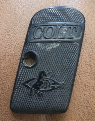 RARE Very Early Colt 1908 Vest Pocket Hard Rubber Grip Right Side