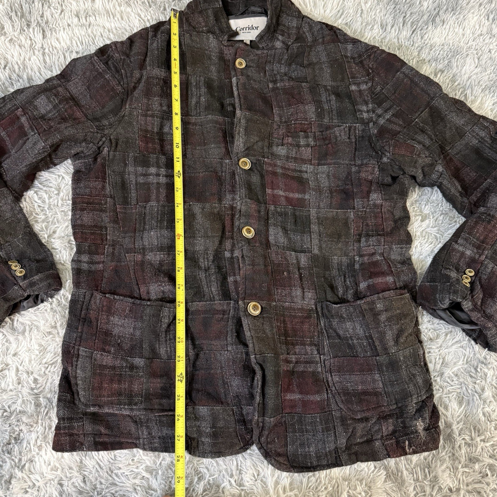 Corridor NYC Men’s  Patchwork Blazer Large - image 4