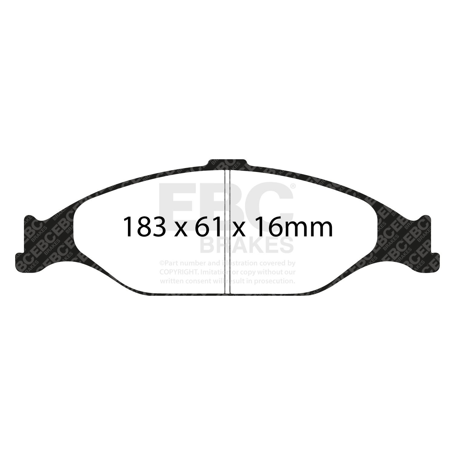 EBC DP31242C BRAKE PAD SET DISC BRAKE Front