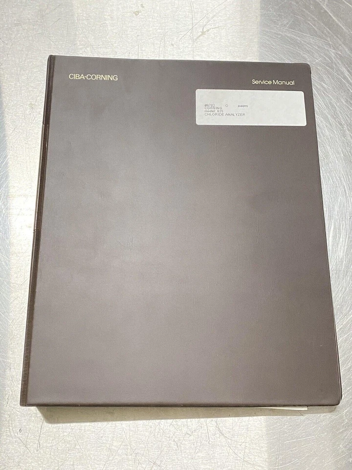 Corning 925 Chloride Analyzer - Users Guide / Instruction Book / Manual - Imagem 2 de 3