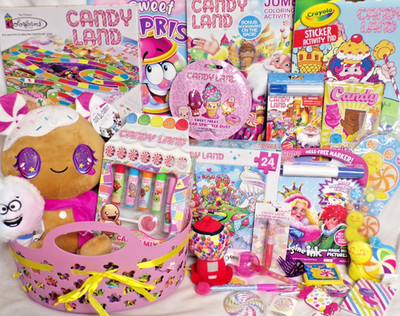 NEW CANDY LAND TOY GIFT BASKET CANDYLAND MAKE UP TOYS PLAY SET GIFT SET