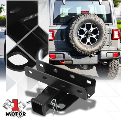 2'' Class-3 Trailer Rear Bumper Tow Hitch Receiver for 07-23 Jeep Wrangler JK/JL