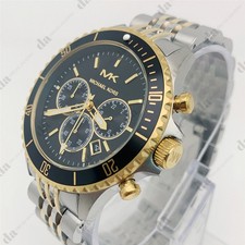 New Michael Kors MK8872 Bayville Two Tone Bracelet Chronograph Men's Watch