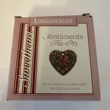 Longaberger 1995 Sweetheart Sentiments Tie on