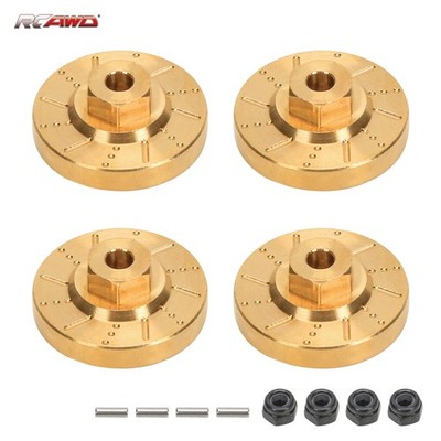 4x Full Brass Wheel Hex Hub Adaptors 28g for FMS EAZYRC Roc Hobby 1-18 Crawlers