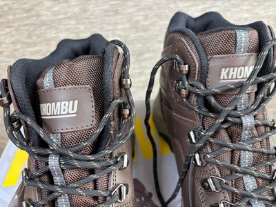 Khombu Kenny Men\'s 12 Waterproof Hiker Boots - Brown New In Box NEW Khombu Kenny Waterproof Hiker Boots Men Sz 11 Brown Lace  main image 3