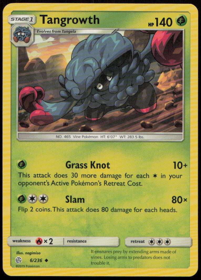 Tangrowth 6/236 NM Cosmic Eclipse Uncommon Pokemon
