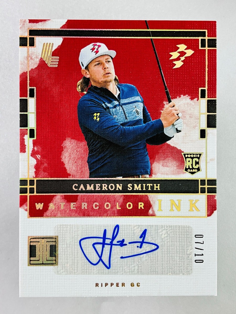 2024-25 Impeccable Liv Golf Cameron Smith Rookie Gold /10 Water