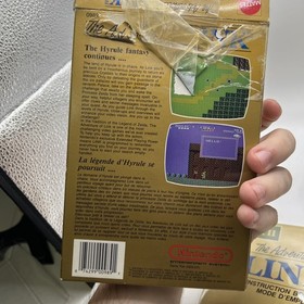 Zelda II The Adventure of Link Gold (Nintendo NES) LoZ 2 CIB complete video game