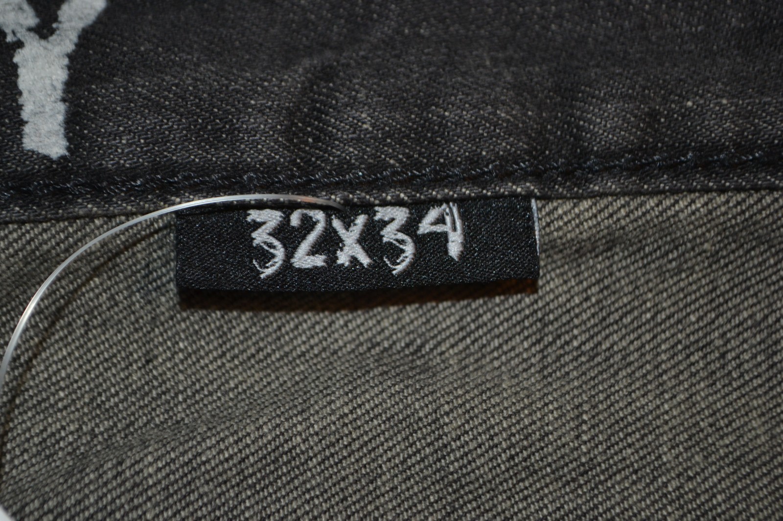 NWT Monarchy Men Straight Black Distressed Cotton Blend Jeans Sz 32x34 image 10