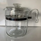 Vintage Pyrex 9 Cup Glass Percolator Coffee Pot 7759-B Complete Set Excellent