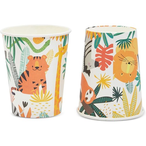 144 Piece Jungle Safari Theme Birthday Party Decorations - Zoo Animal Dinnerw... - Picture 6 of 7