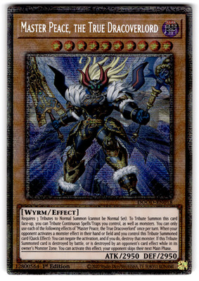 YUGIOH MEISTERFRIEDEN, DER WAHRE DRACOVERLORD STARLIGHT RARE NM DOOD-DE018
