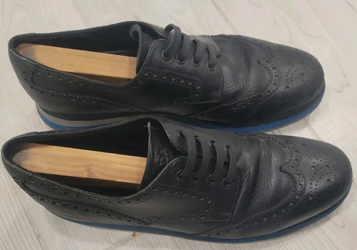 Baskets homme Prada Business Brogue 4E2645 NOIR EU 9/US 10 Noir