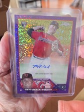 2023 Topps Chrome PURPLE SPECKLE REFRACTOR ROOKIE AUTO Peyton Battenfield /299