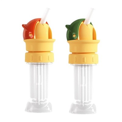 Kinder-Wasserflaschen-Strohhalm-Topper, universeller, auslaufsicherer Wasserflas