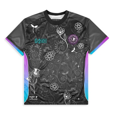 Inzo Floral Nebula Soccer Jersey Soccer jersey EDM rave Size XXXL