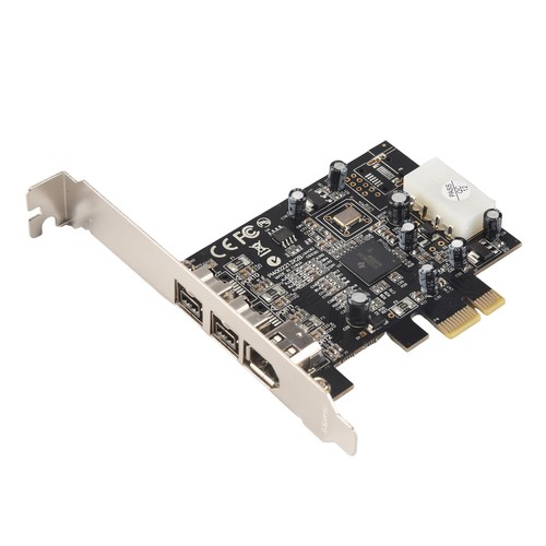 -PEX30016 3 Port IEEE 1394 Firewire 1394B & 1394A PCIe 1.1 X1 Karte TI XI2414 - Afbeelding 10 van 10
