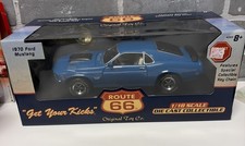Route 66 70 Ford Mustang Boss 429 Grabber Blue 118 Die Cast Collectible Nib