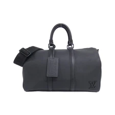 Louis Vuitton Lv Aerogram Calf Boston Bag Men Black One Size