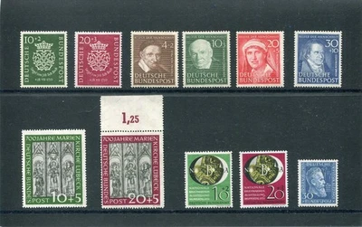 BRD, Bund, Jahrgang 1950 + 1951 ohne Posthornsatz, Nr. 122 Falz sonst postfrisch - Bild 1 von 3