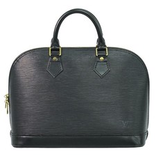 Louis Vuitton Alma M52142 Epi Leather Handbag Black Gold