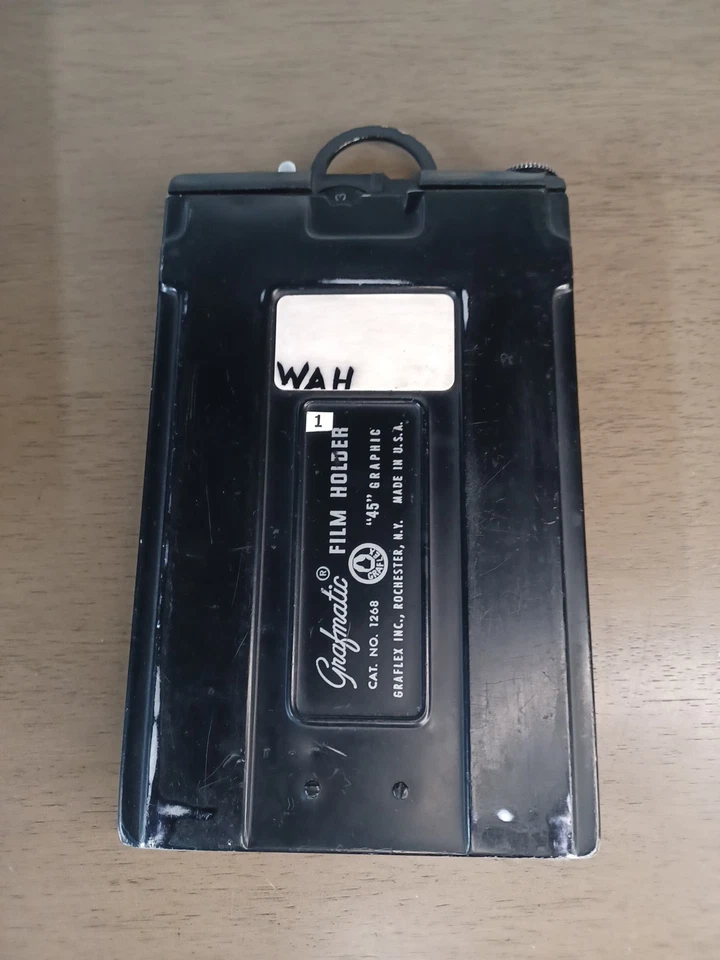 Graflex Speed Crown Graphic 4x5" Grafmatic 45 Sheet Film Holder No. 1268 Vtg. - Image 2 of 4