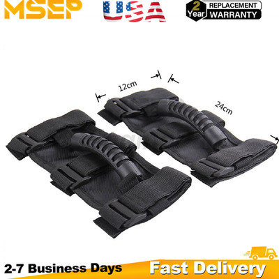 2 Pack Roll Bar Grab Handles Grip Handle For Jeep Wrangler CJ YJ JK JL JLU JKU