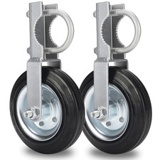 Gate Wheel Supporting Metal Swing Gate with 1-5/8" Thru 2" Gate Frames, 6" Ga...