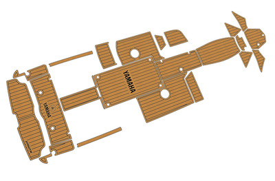 2021 Yamaha 252 XE Cockpit Swim Platform Boat EVA Pads Teak Deck Flooring Mat