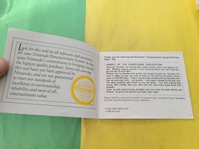 10 Yard Fight Instruction Manual Only Nintendo Nes Authentic