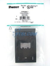 Panduit CFPE2BLY 2-Port Mini-Com Faceplate, Executive Series, Black STSI