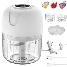 250ml Electric Food Chopper Garlic Blender Vegetable Crusher Mincer Grinder
