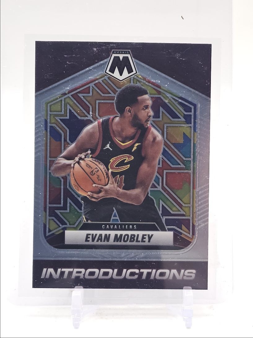 EVAN MOBLEY 2021-22 MOSAIC INTRODUCTIONS CLEVELAND CAVALIERS #2 Q6470