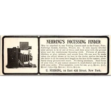 Nehring's Focussing Finder 16 E 42nd U Nehring New York 1901 Clipping SAI6-H12