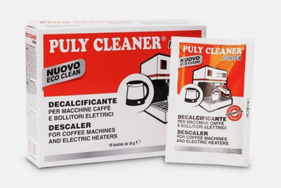 Descaling Powder Espresso Machine Box of 10x25gm Puly Caff  FREE SHIPPING