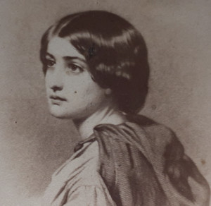 Civil War Era CDV Album Filler of Evangeline Printed in New York NY