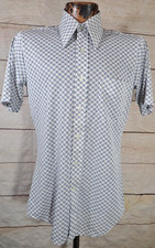 David Harrison Disco Shirt MCM Geometric Abstract AOP Vintage 60's 70's Mens M